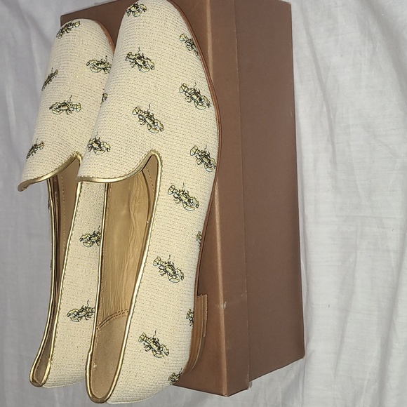 COACH Utopia Metalic with Lobster Emblem Natural with Gold women's 8 - Picture 5 of 7